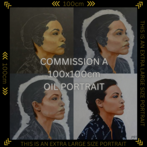X-LARGE PORTRAIT 100X100cm